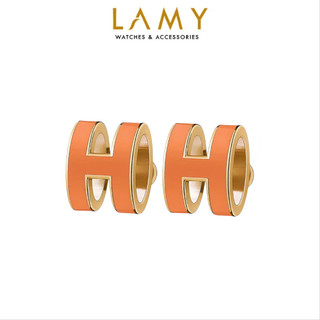 Khuyên tai LAMY Orange H-shaped Earrings Rose Gold 3054