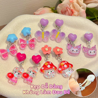 Set Vòng Cổ Kèm Bông Tai Kuromi, Pony, Thỏ Hồng Dễ Thương Cho Bé, Chất Liệu An Toàn Dễ Dàng Sử Dụng, Phụ Kiện Thời Trang