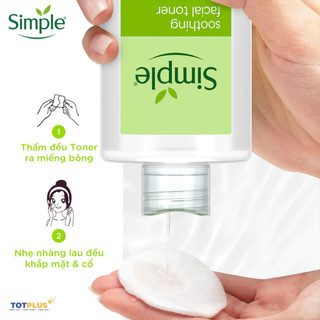 Nước Hoa Hồng Simple Soothing Facial Toner 200ml - Làm Dịu Và Cấp Ẩm Cho Da