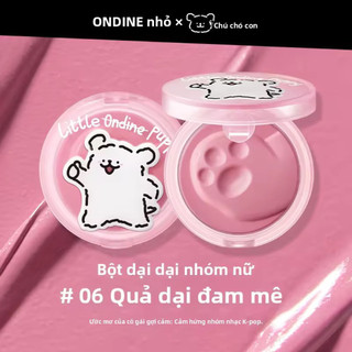 [Meimei Shop] Phấn má hồng dạng kem Little Ondine x Little Puppy - Kết cấu Mousse mềm mịn, lâu trôi