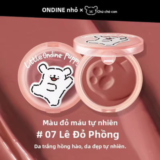 [Meimei Shop] Phấn má hồng dạng kem Little Ondine x Little Puppy - Kết cấu Mousse mềm mịn, lâu trôi