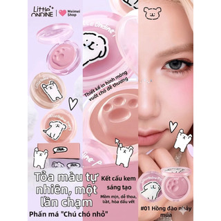 [Meimei Shop] Phấn má hồng dạng kem Little Ondine x Little Puppy - Kết cấu Mousse mềm mịn, lâu trôi