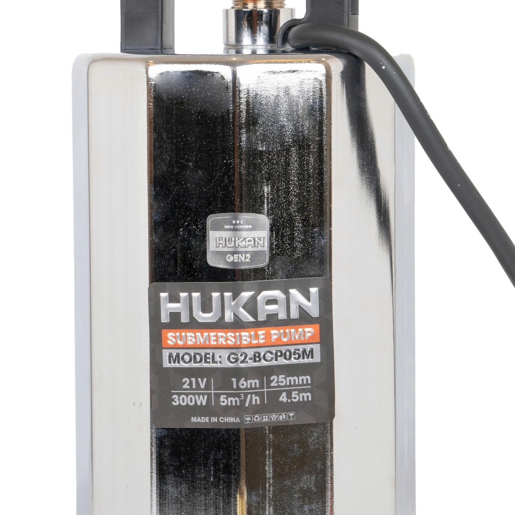 Thân Máy Bơm Chìm HUKAN (GEN2) G2-BCP05M|Cs 300W, Lưu Lượng 5m³/h, Bơm Nước Ao Hồ Hút Nước Ngập Tưới Cây Thoát Nước