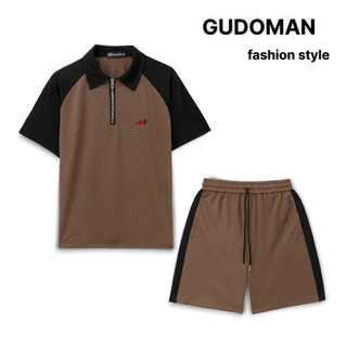 Bộ Đồ PoLo Nam Cộc Tay Pha Màu Kéo Khóa Quần Short Chất Liệu Cotton Cá Sấu Dày Dặn Thoáng Mát