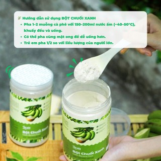 Bột Chuối Xanh Lạc Yên Foods  Làm Từ Chuối Xanh Tươi Giàu Tinh Bột Kháng