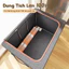 Hrold - Hộp đựng quần áo khung thép 80L/130L vải Oxford chống thấm, mặt đáy bền bỉ, gấp gọn tiện lợi