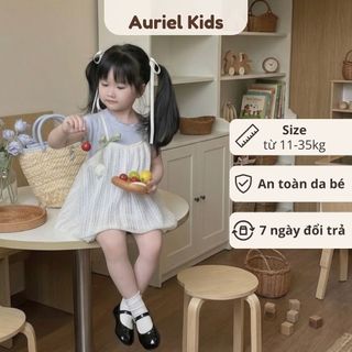 Váy Cho Bé Gái, Set 2 Món Áo Thun Kèm Váy Lưới Phong Cách Tiểu Thư Chất Liệu Cotton Mềm Mại