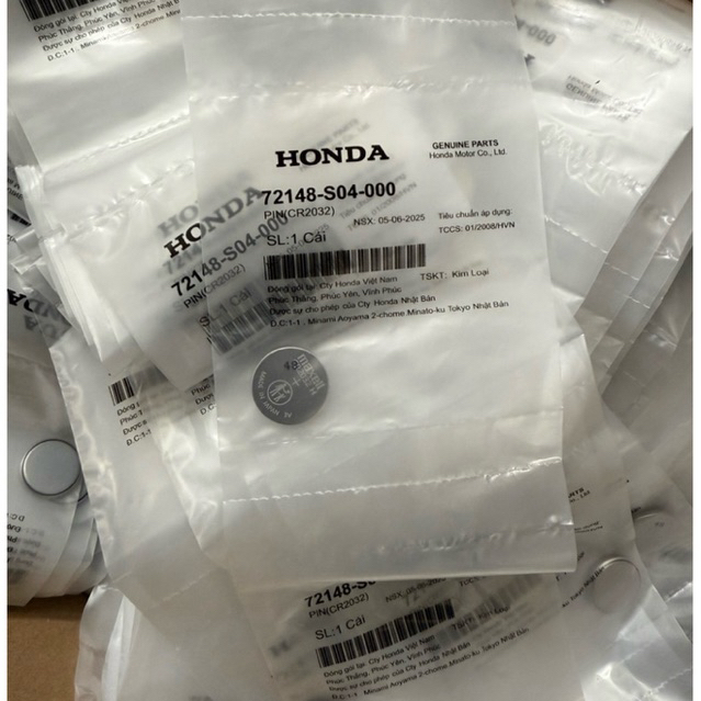 Pin khoá điều khiển remote Smartkey oto xe máy zin honda