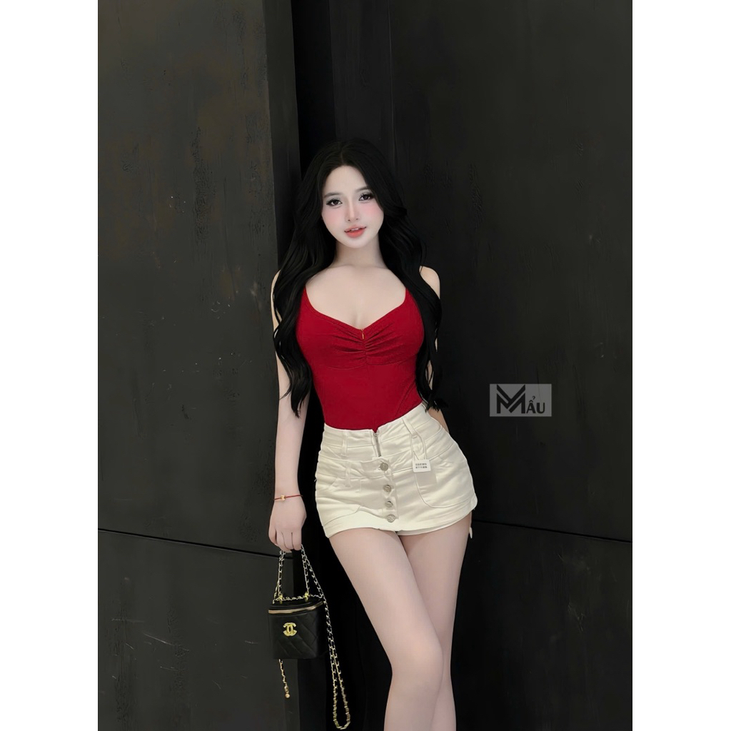 Áo bodysuit khoá kéo dúm ngực siu xinh