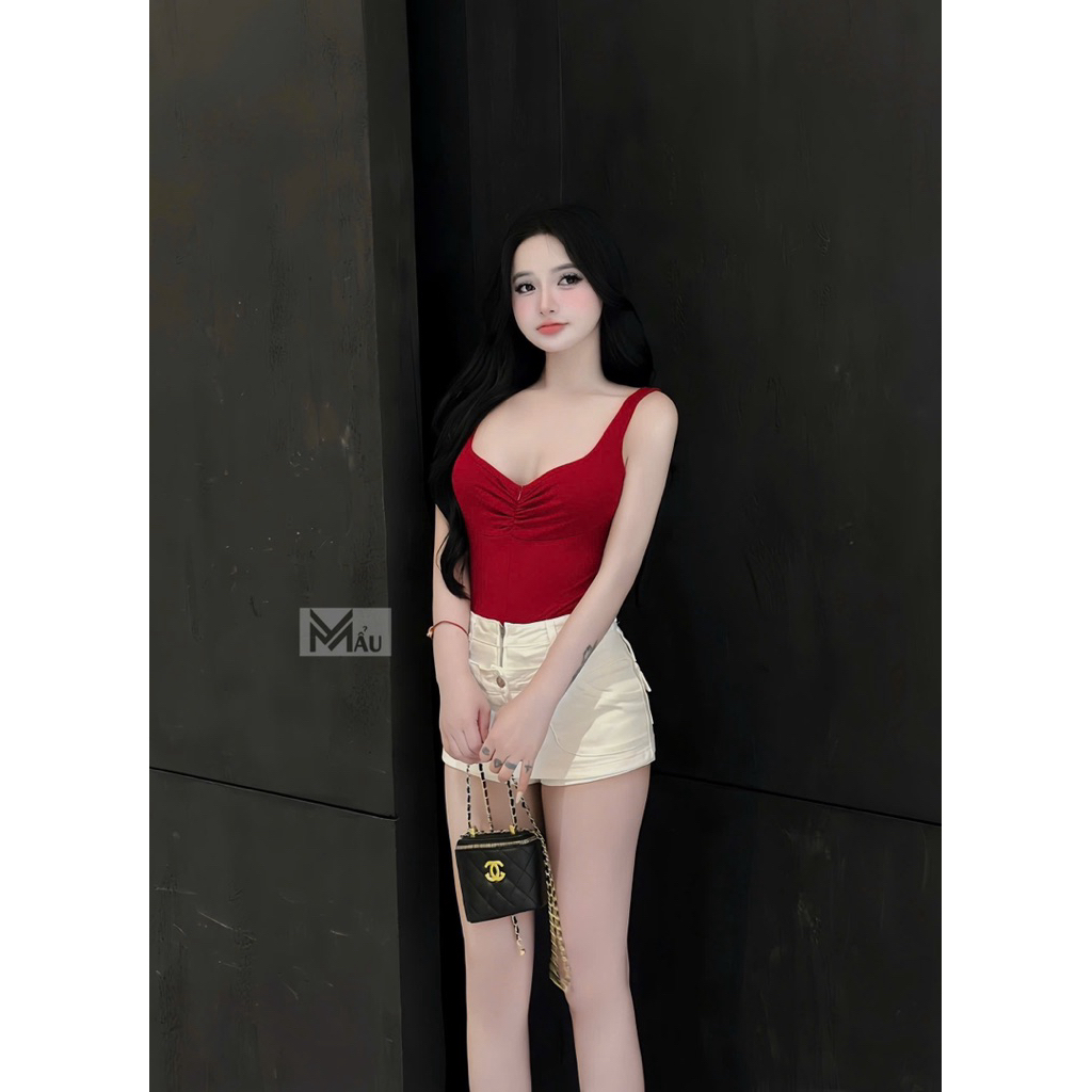 Áo bodysuit khoá kéo dúm ngực siu xinh