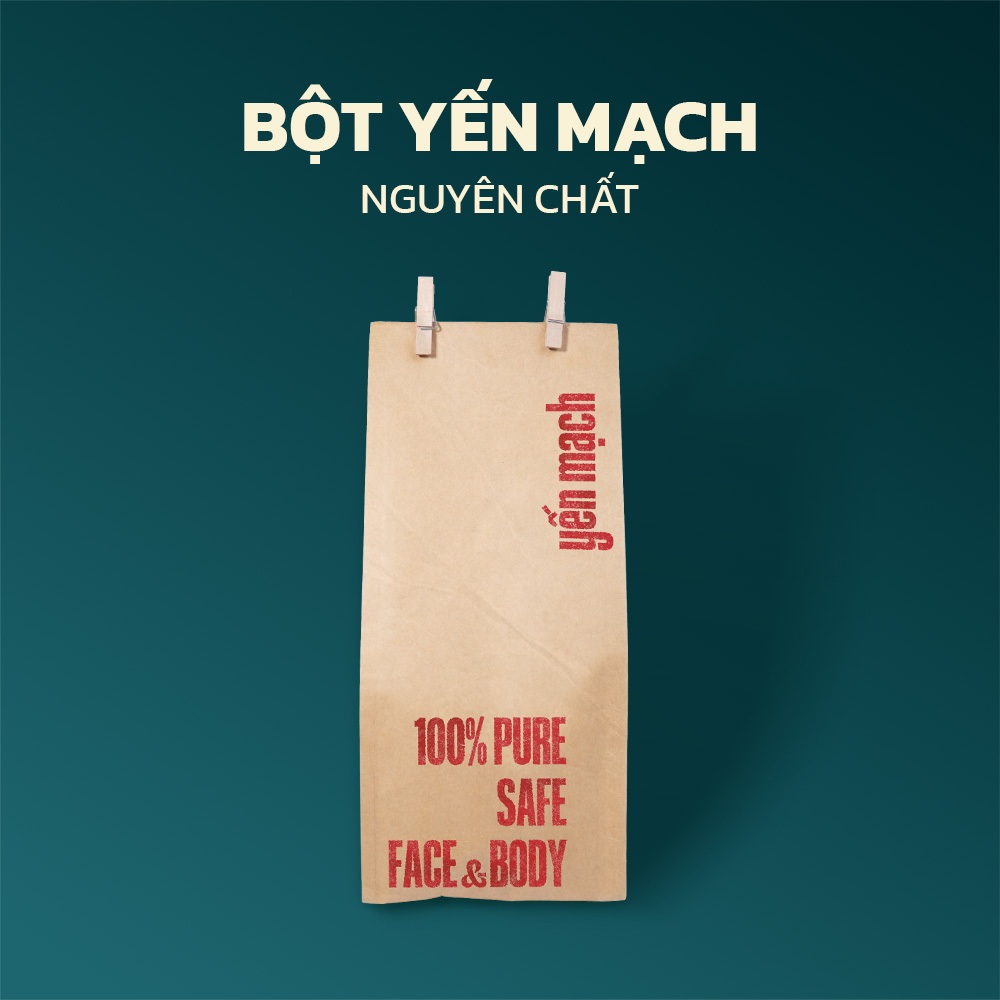 Bột Yến Mạch Jade&Leaf Làm Đẹp Đắp Mặt Tắm Trắng Nguyên Chất Tẩy Tế Bào Chết, Dưỡng Sáng Da