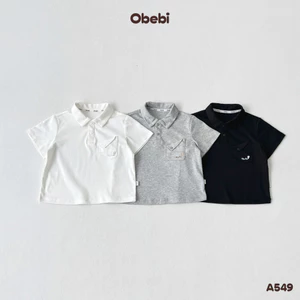 Áo Polo In Hình Obebi Thời Trang Hè Cho Bé Trai Bé Gái Từ 8-22kg A549