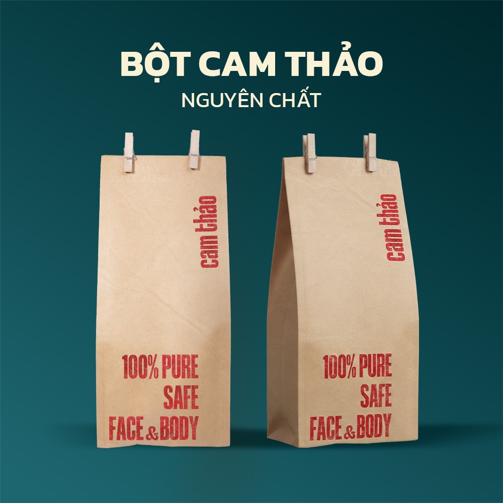 Bột Cam Thảo Jade&Leaf Cao Cấp, Làm Đẹp Đắp Mặt Tắm Trắng Nguyên Chất Hỗ Trợ Giảm Mụn Dịu Da