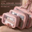 TÚI ĐỰNG MỸ PHẨM WASHBAG 2 NGĂN CHỐNG THẤM - Túi đựng đồ trang điểm PVC + PU, tiện lợi khi đi du lịch