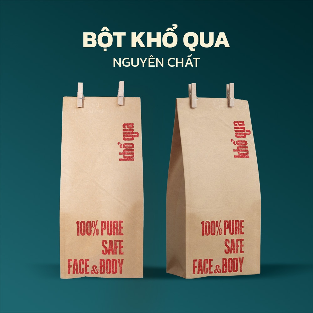 Bột Khổ Qua Jade&Leaf Hữu Cơ Nguyên chất, Làm Đẹp Đắp Mặt Tắm Trắng Dưỡng Ẩm Làm Mềm Da Giảm Thâm