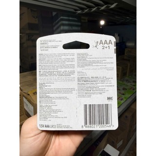 Pin Energizer Max AAA E92BP2+1 (Vỉ 3 viên)