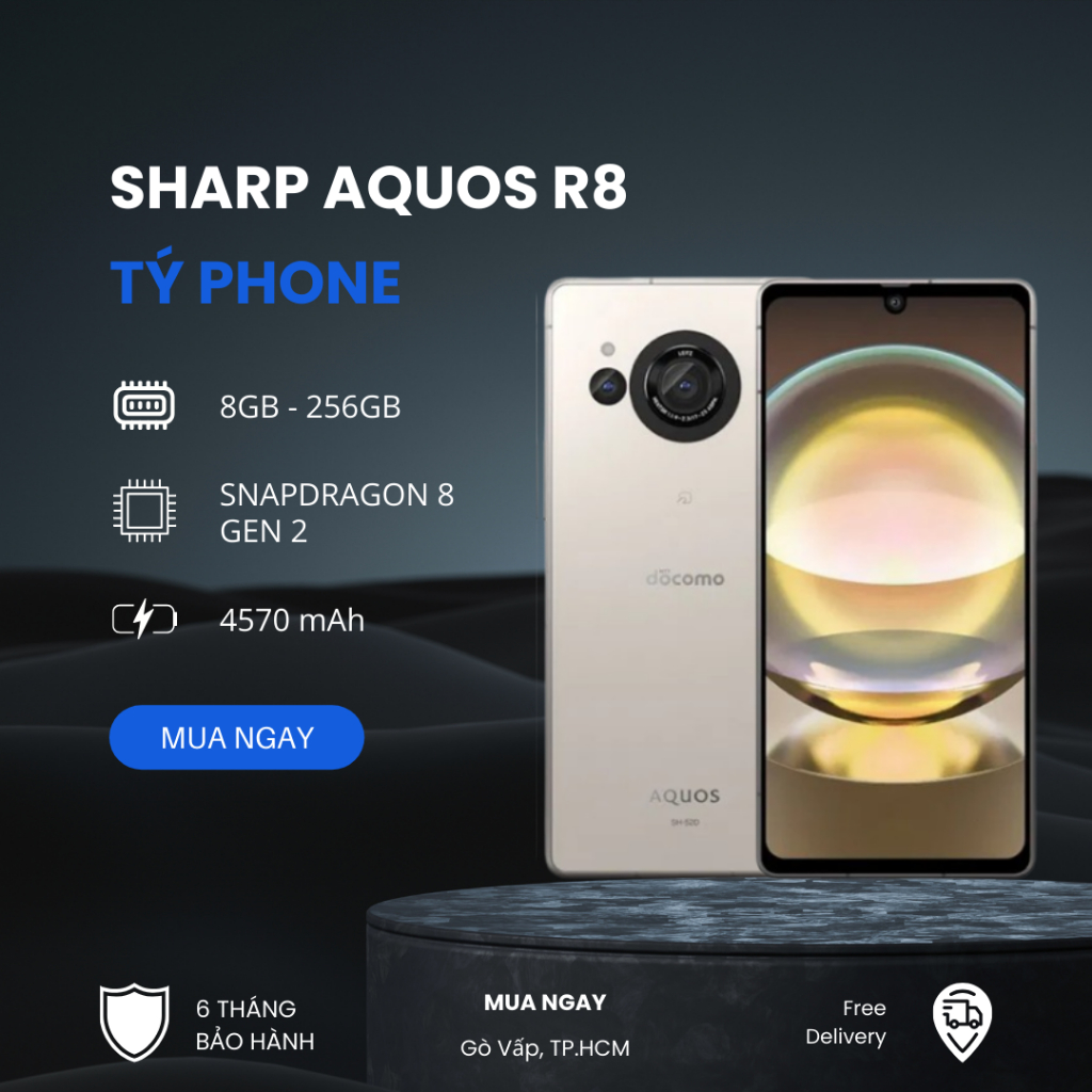 Điện thoại Sharp Aquos R8 (8GB - 256GB) Sử dụng 2 Sim Flagship cực mạnh ...