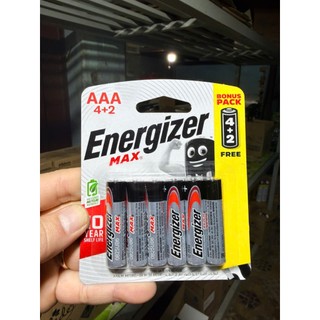 Pin Energizer Max AAA E92BP4+2 (Vỉ 6 viên)