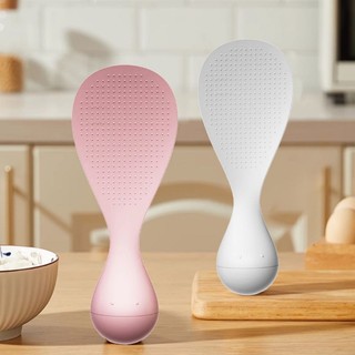 Muỗng Xới Cơm Chống Dính, Muỗng Múc Cơm Hình Gấu Có để Silicon Chống Trượt,Thìa Cơm Gấu Có Thể Đứng Chịu Nhiệt độ Cao