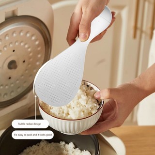 Muỗng Xới Cơm Chống Dính, Muỗng Múc Cơm Hình Gấu Có để Silicon Chống Trượt,Thìa Cơm Gấu Có Thể Đứng Chịu Nhiệt độ Cao