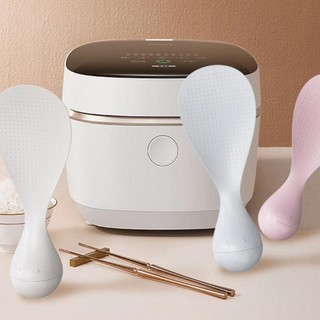 Muỗng Xới Cơm Chống Dính, Muỗng Múc Cơm Hình Gấu Có để Silicon Chống Trượt,Thìa Cơm Gấu Có Thể Đứng Chịu Nhiệt độ Cao