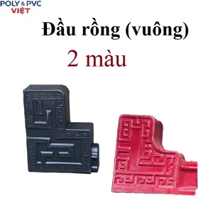 Phụ kiện Đầu Rồng Trang Trí Mái Nhà PVC/ASA - Ngói Âm Dương