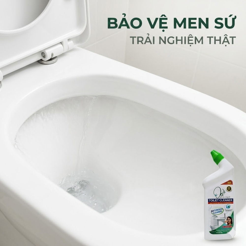 Nước Rửa Bồn Cầu OSARO 900g – Làm Sạch Mảng Bám, Khử Mùi Toilet, An Toàn Men Sứ