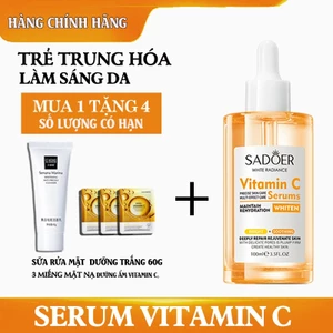 🎁Mua 1 tặng 4 Dưỡng chất giảm thâm nám Vitamin C – Niacinamide 9%, Dưỡng sáng toàn diện – 100ml Cho da nhạy cảm