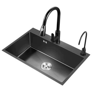 Chậu Rửa Bát 1 Hố Inox 304 Kích Thước Thông Minh Cao Cấp - Full Phụ Kiện, Sang Trọng, Chống Gỉ, Dễ Lắp Đặt Bảo hành 2 nă