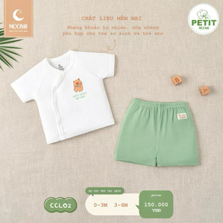 Bộ cộc tay cài chéo moon