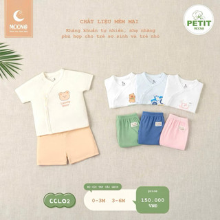 Bộ cộc tay cài chéo moon