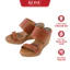 Dép nữ hai quai KOSU cao 8cm, dép đế xuồng thiết kế trung niên tinh tế che khuyết điểm bàn chân 92972