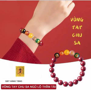 Vòng Tay Chu Sa Ngũ Lộ Thần Tài