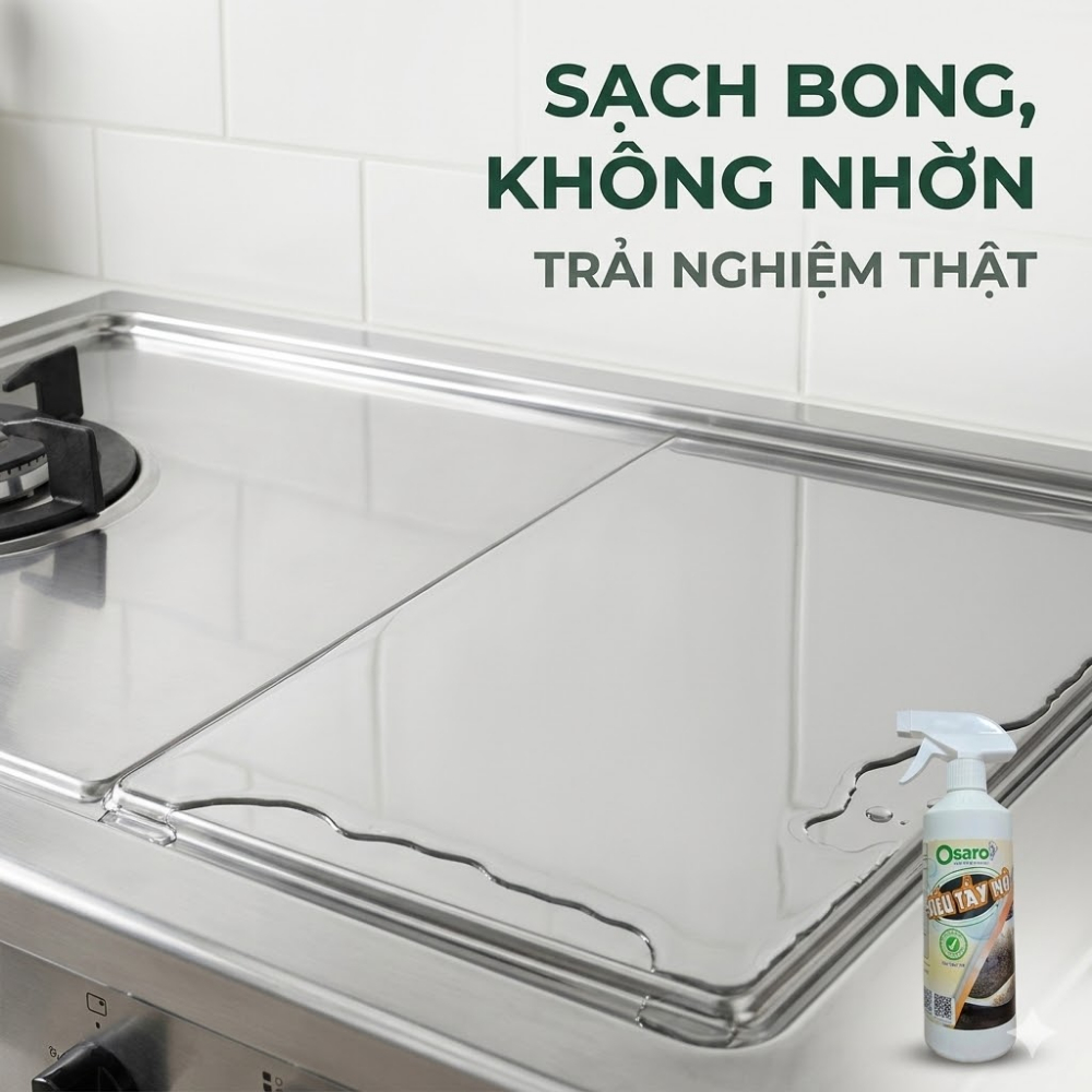 SIÊU TẨY MỠ OSARO 500g – Cắt dầu mỡ nhanh, làm sạch bếp, an toàn bề mặt