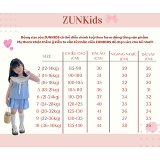 Set Bộ Thủy Thủ Bé Gái MILA  AZB528 - Áo Cổ Sailor Viền Ren Và Chân Váy Đính Nút Có Chip Trong