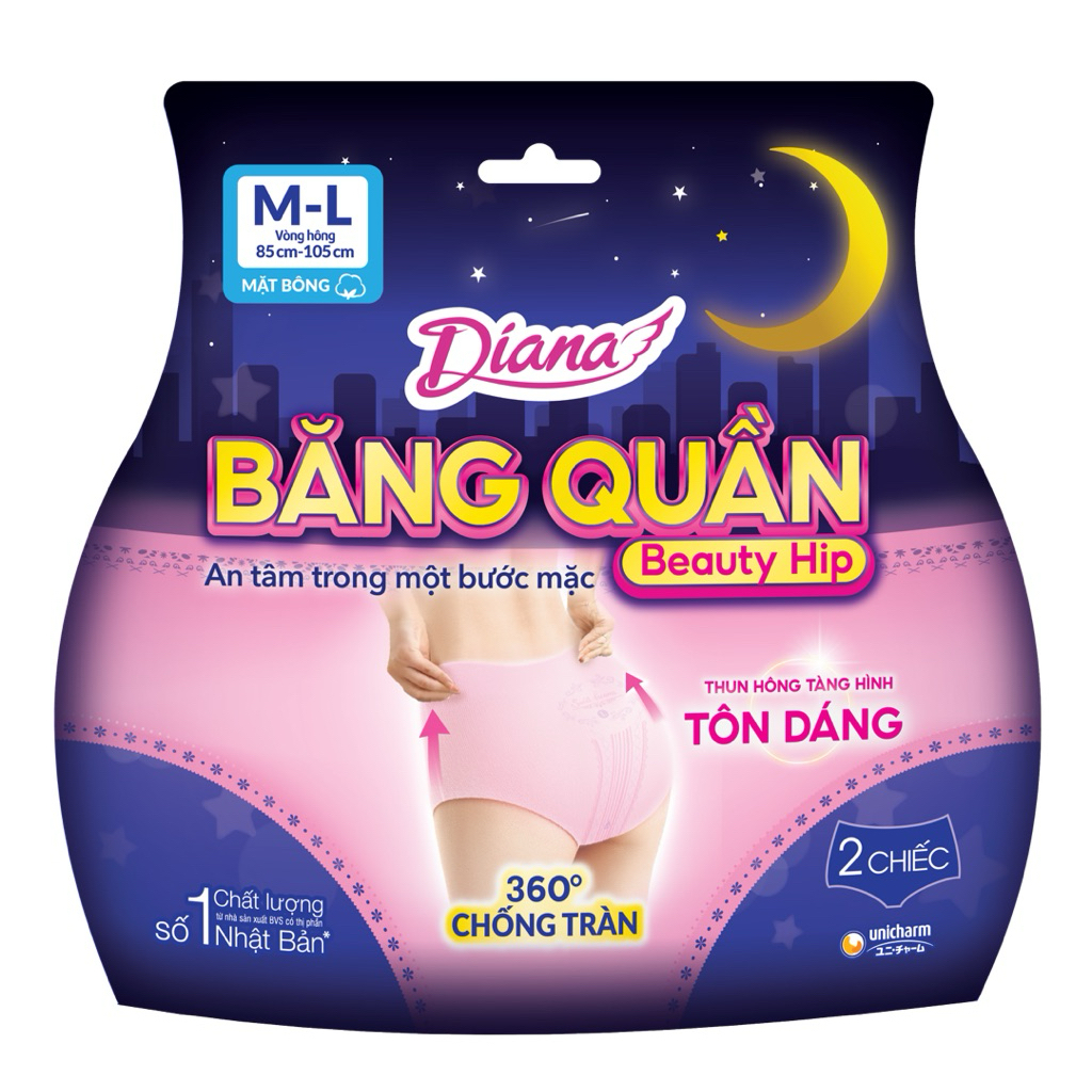 Băng Vệ Sinh Quần Diana Beauty Hip 360 Độ Chống Tràn