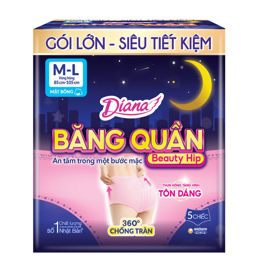 Băng Vệ Sinh Quần Diana Beauty Hip 360 Độ Chống Tràn