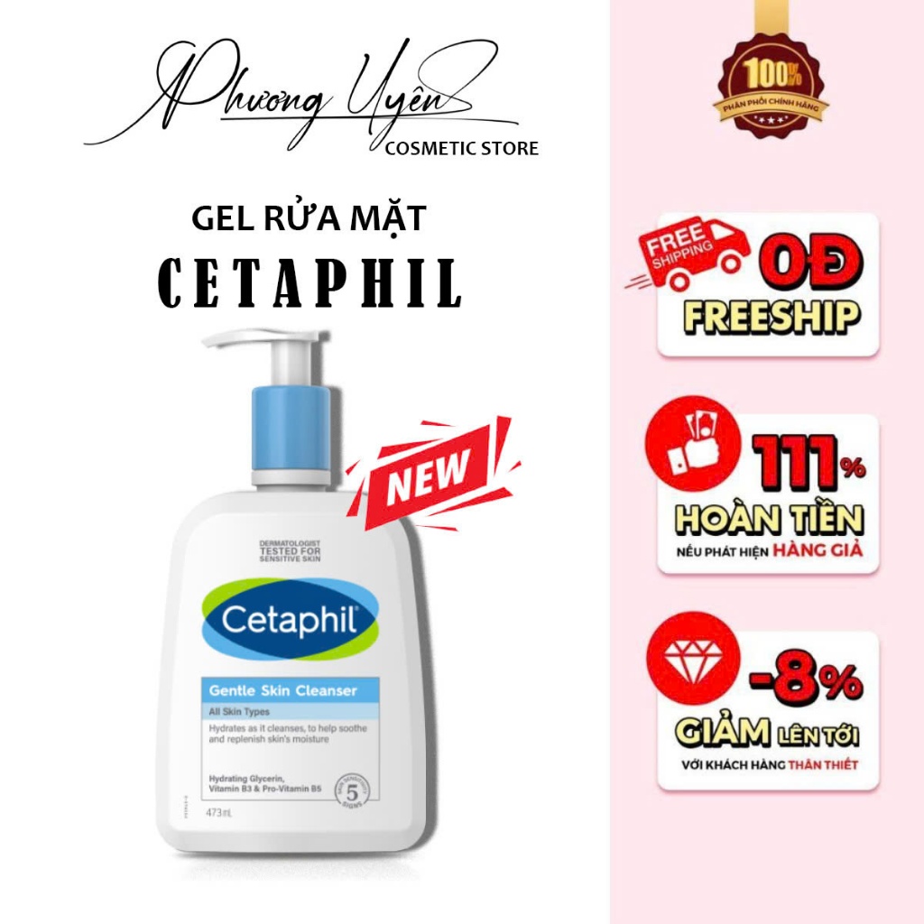 Sữa Rửa Mặt Dịu Lành Cho Da Nhạy Cảm Cetaphil Gentle Skin Cleanser ( mẫu mới)
