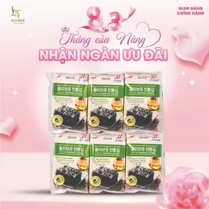 COMBO 18 Gói Rong Biển, Lá Kim Ăn Liền Hàn Quốc Tẩm Dầu Oliu Không Lo Béo, Rong Biển Ăn Vặt LT Food