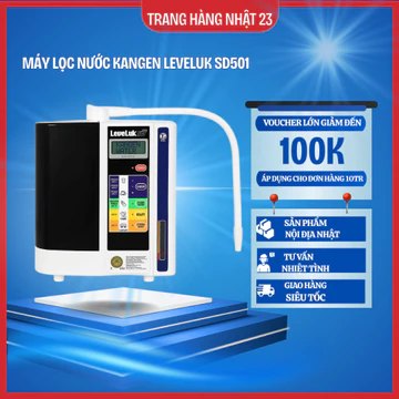 Máy lọc nước KANGEN LEVELUK SD501 Ion Kiềm 7 tấm điện cực 7 loại nước ion nội địa Nhật mới 2025