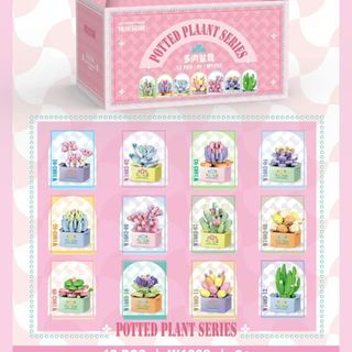 Phiên bản hộp quà đặc biệt mô hình lắp ghép Flower mini 12 mẫu khác nhau HT Toys