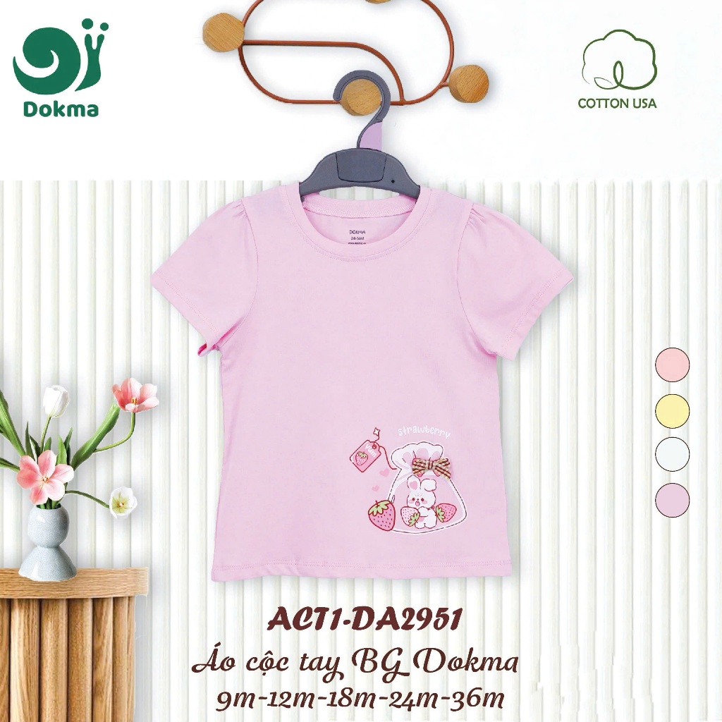 (8-13kg, 6-36M) Áo Cộc Dokma Cho Bé DA2175 DA2782 DA2883 DA2884 DA2874 DA2951
