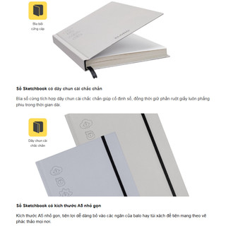 KLONG - Sổ Viết / Vẽ Giấy Trơn 150gsm Đa Năng - Sketchbook Bìa Cứng Plantasy A5 120 Trang 150/86; MS: 652 ♥