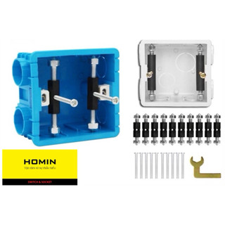 [Bộ 10 chiếc sửa đế vuông]HOMIN có VAT Phụ kiện sửa đế âm công tắc ổ cắm điện.