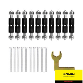 [Bộ 10 chiếc sửa đế chữ nhật]HOMIN có VAT Phụ kiện sửa đế âm công tắc ổ cắm điện