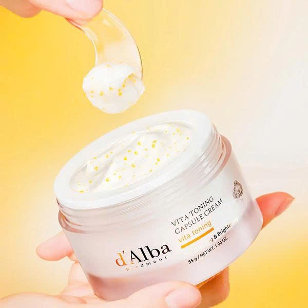Kem Dưỡng Cấp Ẩm Dưỡng Sáng Da D'alba Vita Toning Capsule Cream 55G - Phương An House