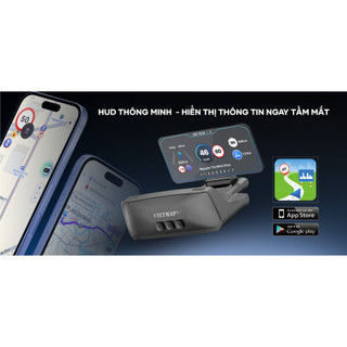 HUD Vietmap H50 - màn hình HUD thông minh,hiển thj tốc độ giới hạn,cảnh báo giao thông, tích hợp GPS