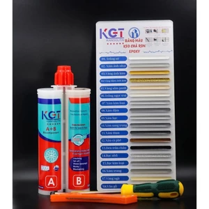 Keo Chà Ron Chống Thấm KGT Epoxy 2 Thành Phần - Keo Miết Mạch Gạch Chống Bám Bụi 400ml (Kèm Vòi )