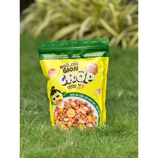 Granola Giòn C Rộp VỊ CHUỐI Mix Trái Cây – Ngũ Cốc Granola Gạo Lứt Ăn Sáng, Snack Ngũ Cốc Giòn