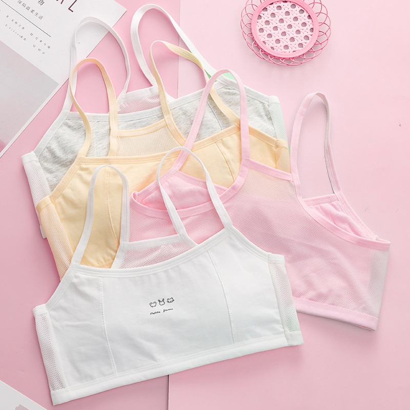 Áo lá học sinh tuổi dậy thì cotton phối lưới thoáng khí dấy sợi bún co giãn thấm hút tốt LANIXA A108